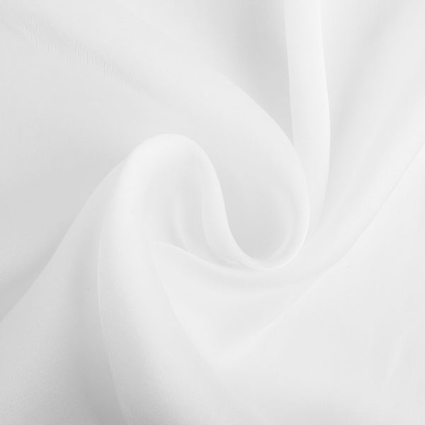 Tissu de polyester uni Fantaisie - Blanc