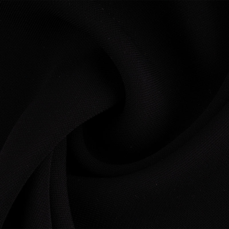 Tissu de polyester uni Fantaisie - Noir 5