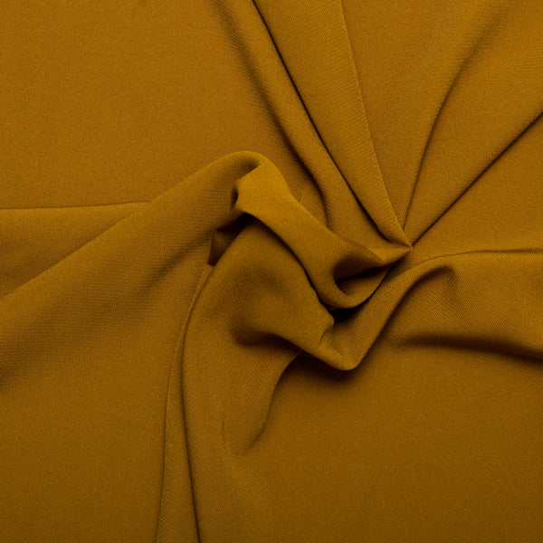 Tissu de polyester uni fantaisie - Crêpe - Dijon