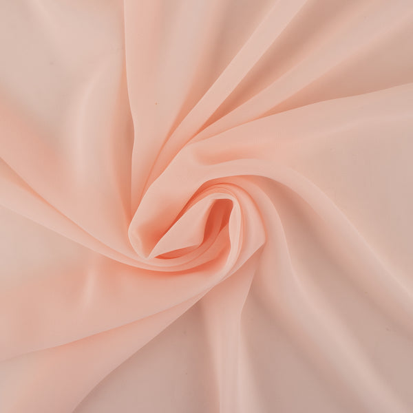 Novelty Polyester Solid - Chiffon - Peach