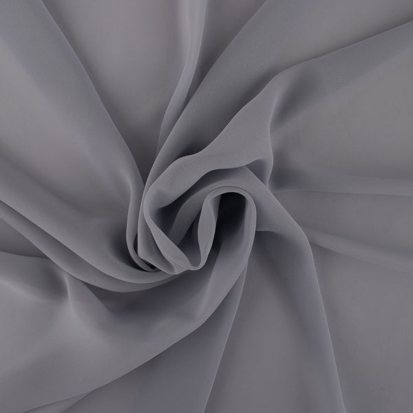 Tissu de polyester uni Fantaisie - Chiffon - Pierre pâle