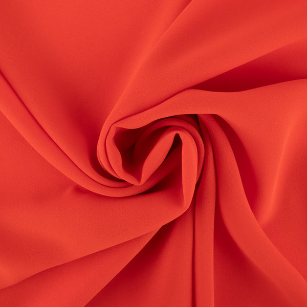 Tissu de polyester uni Fantaisie - Chiffon - Orange foncé