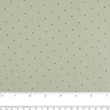 NoveltyPolyester Print - Dots - Leaf green / Black