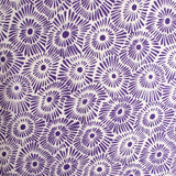 Tissu de polyester imprimé Fantaisie - Cercle abstrait - Mauve