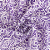 Tissu de polyester imprimé Fantaisie - Cercle abstrait - Mauve