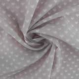 Tissu de polyester imprimé Fantaisie - Double V - Gris