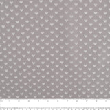 Tissu de polyester imprimé Fantaisie - Double V - Gris