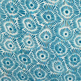 Tissu de polyester imprimé Fantaisie - Cercle abstrait - Bleu