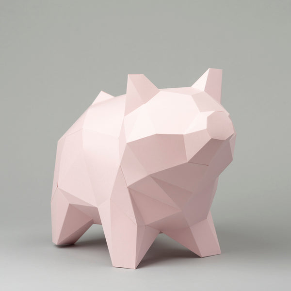 Cochon modèle papier 3d à faire soi-même
