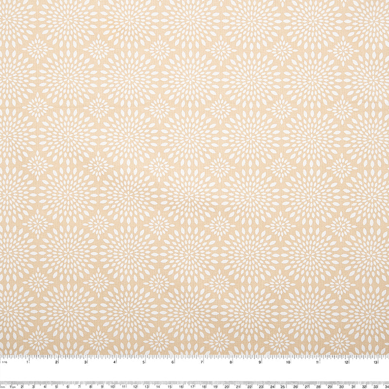STACEY Printed Cotton - Flowers - Beige