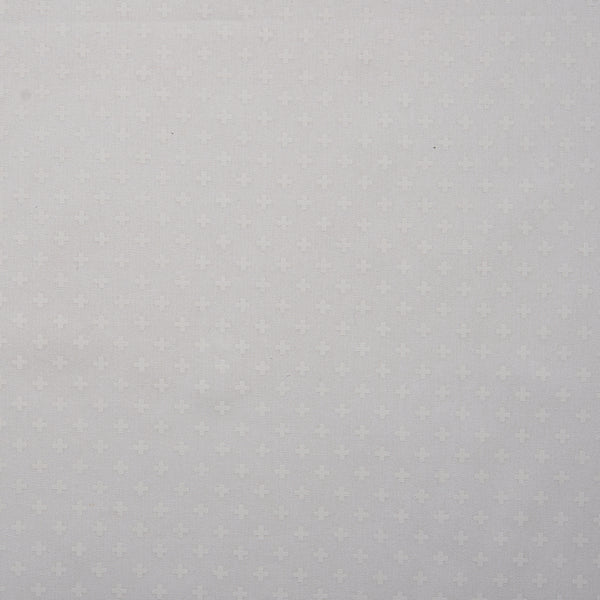STACEY Printed Cotton - Cross - White