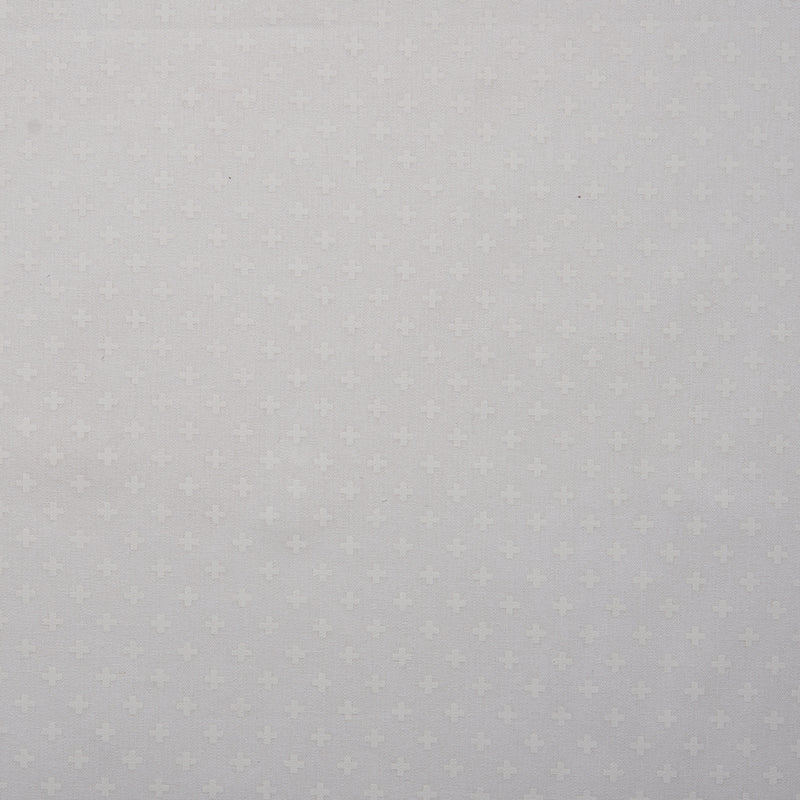 STACEY - Coton imprimé - Croix - Blanc