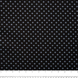 STACEY Printed Cotton - Cross - Black