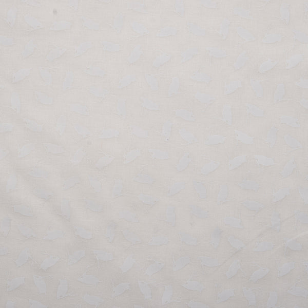 STACEY - Coton imprimé - Hibou - Blanc