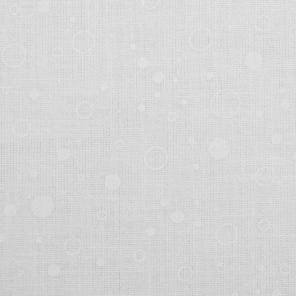 Coton imprimé Laque Stacey - Cercles - Blanc