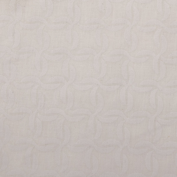 Stacey Lacquer Cotton print - Quatrefoil - White