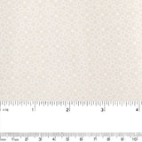 Stacey Lacquer Cotton print - Flowers / Dots - Off white