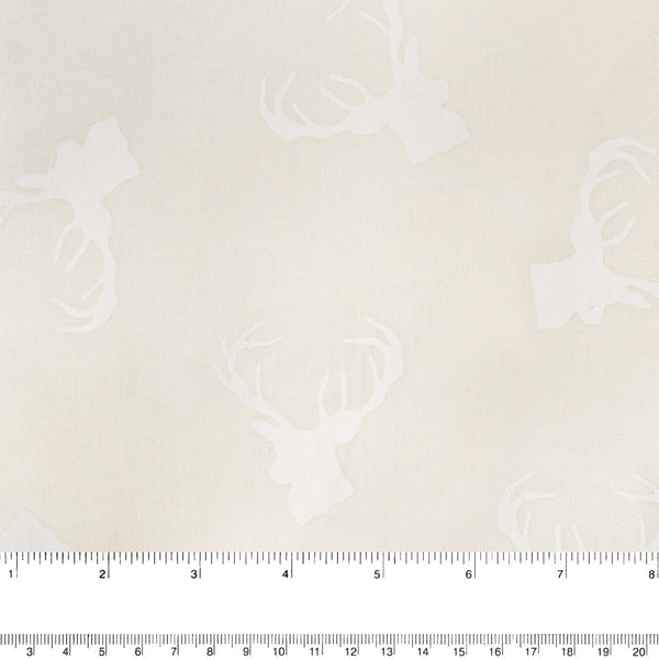 Stacey Lacquer Cotton print - Deers - Ivory