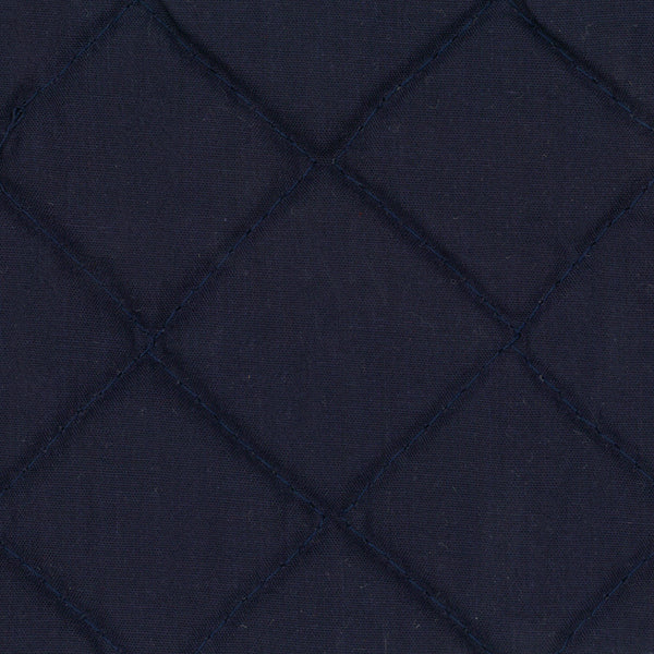 Quilted Back to Back Broadcloth - Dark Navy Blue