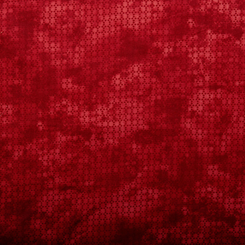 Compléments Coton Imprimé - Marguerite marbre - Rouge