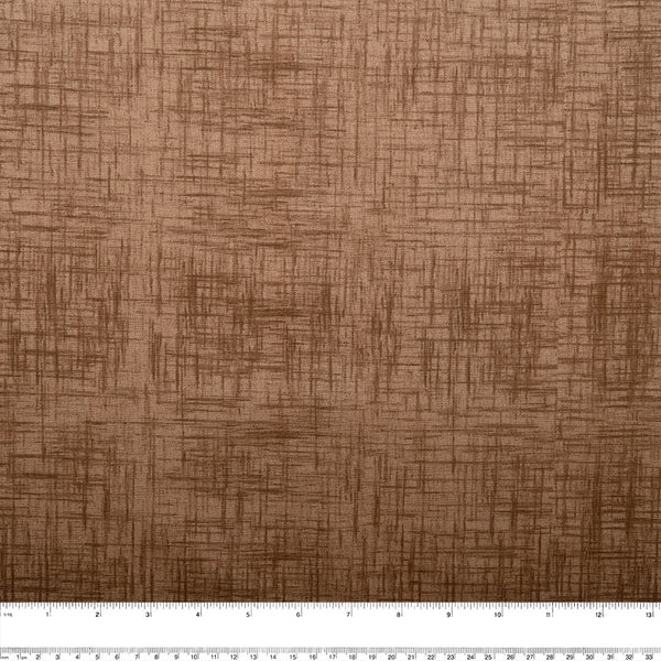 Blenders Cotton Print - Basket weave - Brown