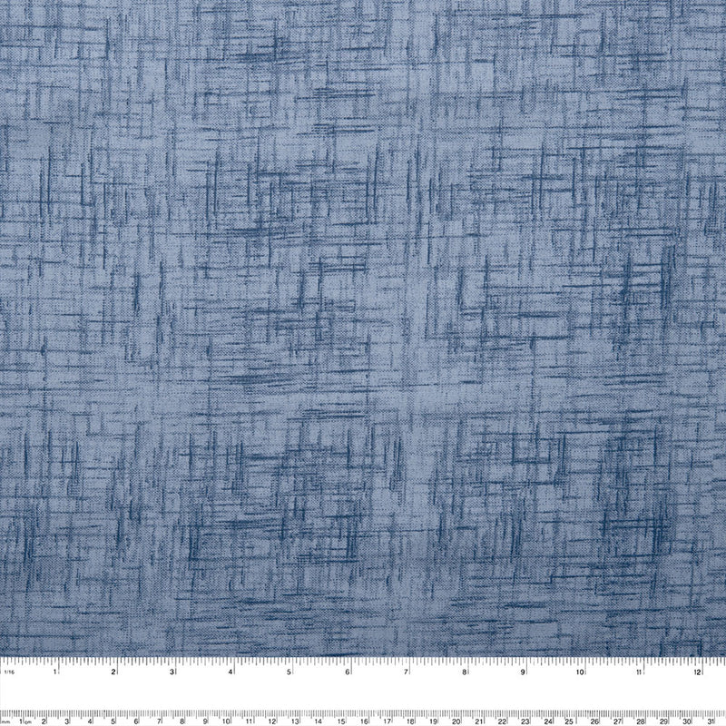 Blenders Cotton Print - Basket weave - Navy