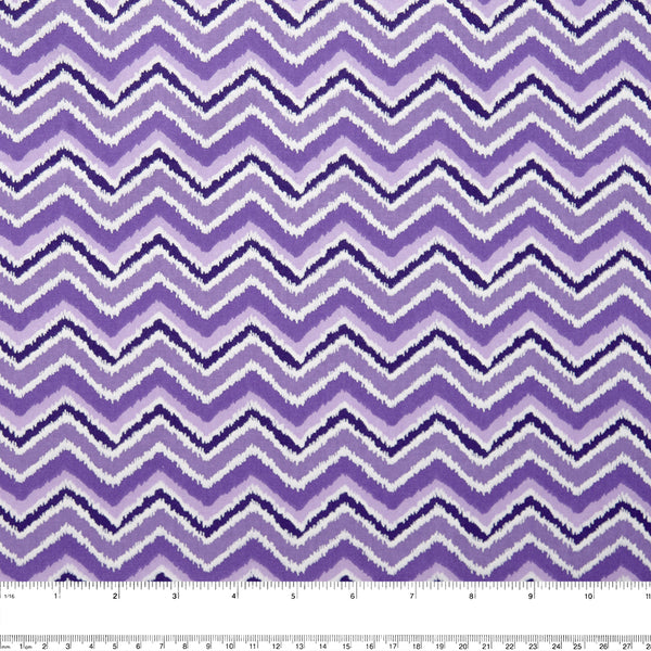 Blenders Cotton Print - Herringbone - Purple