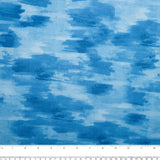 Compléments Coton Imprimé - Coup de pinceau - Bleu ciel