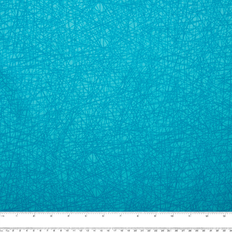 Blenders - Cotton Print - Stroke - Turquoise