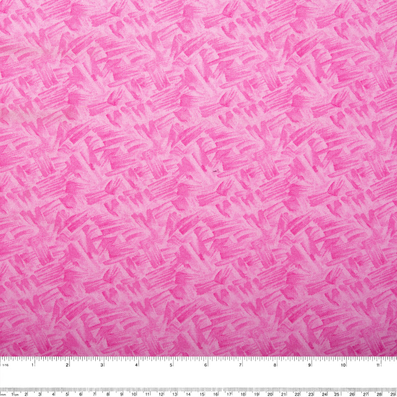 Blenders - Cotton Print - Grass - Pink