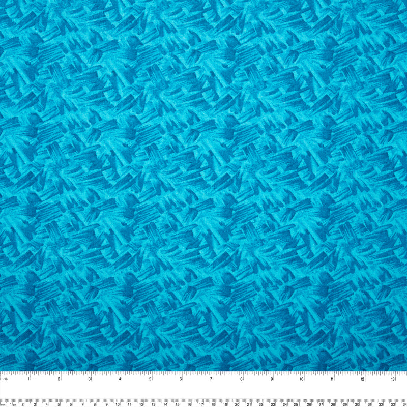 Blenders - Cotton Print - Grass - Blue