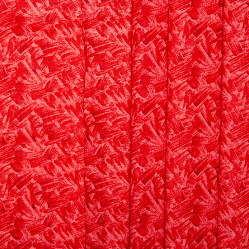 Blenders - Cotton Print - Grass - Red