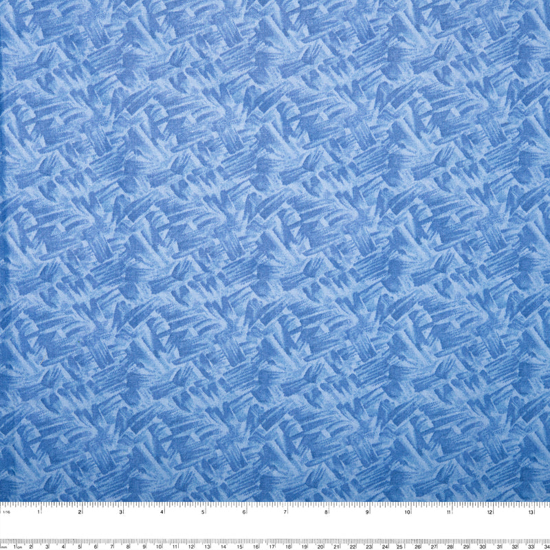 Compléments - Coton Imprimé - Gazon - Bleu ciel