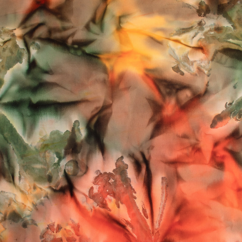 BALI batik - Marble - Green / Red / Yellow