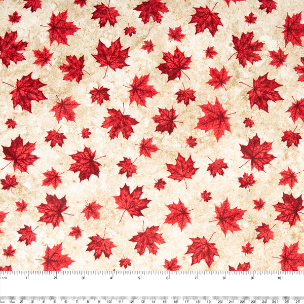 STONE HENGE OH CANADA - Maple leaf small - Golden / Red