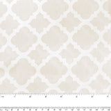 Wide Quilt Backing Print - Trellis (Large) - Beige