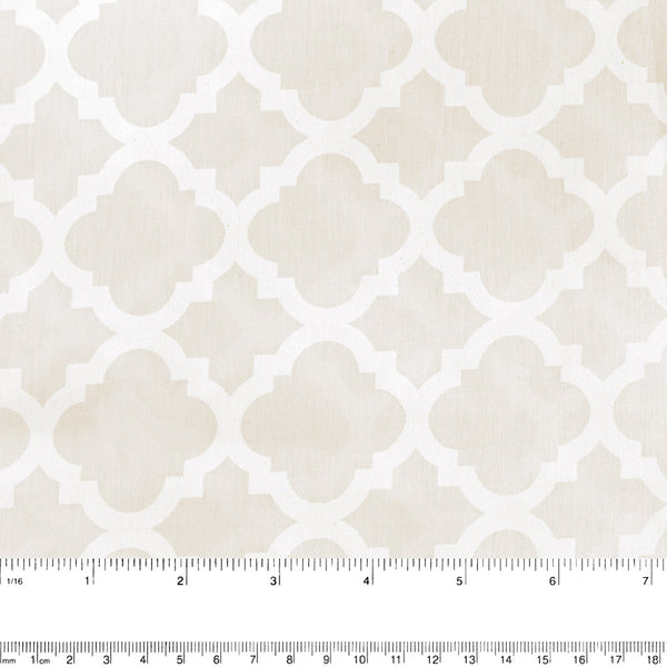 Wide Quilt Backing Print - Trellis (Large) - Beige