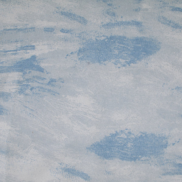 Wide Quilt Backing Print - Marble - Sky blue