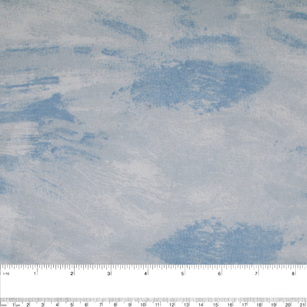 Wide Quilt Backing Print - Marble - Sky blue