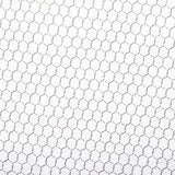 Wide Quilt Backing Print - Chicken wire - White