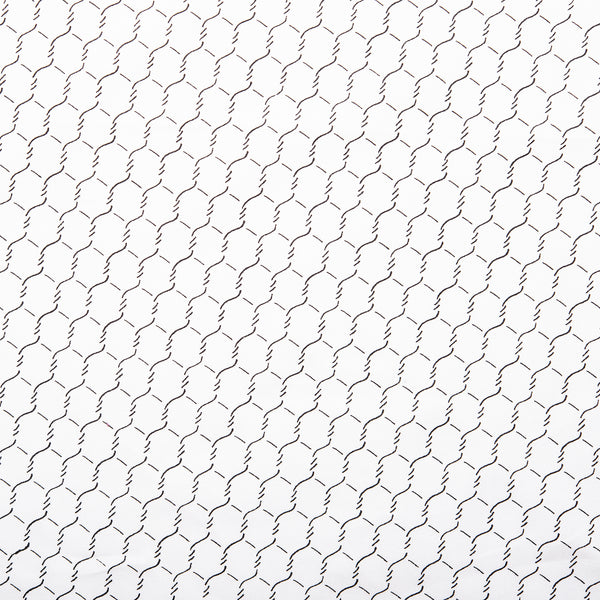 Wide Quilt Backing Print - Chicken wire - White
