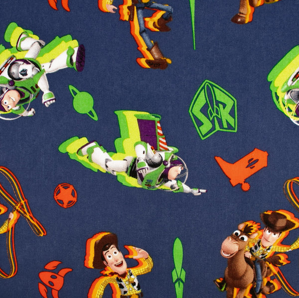 Licensed Cotton Print - Toy story Buzz - Navy