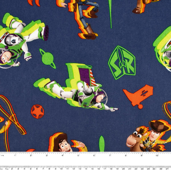 Licensed Cotton Print - Toy story Buzz - Navy