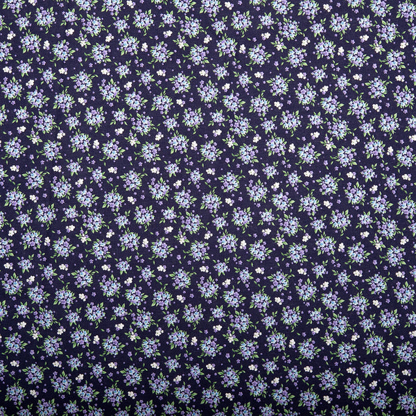 BLOOMFIELD CALICO'S Cotton Print - Bouquet - Purple