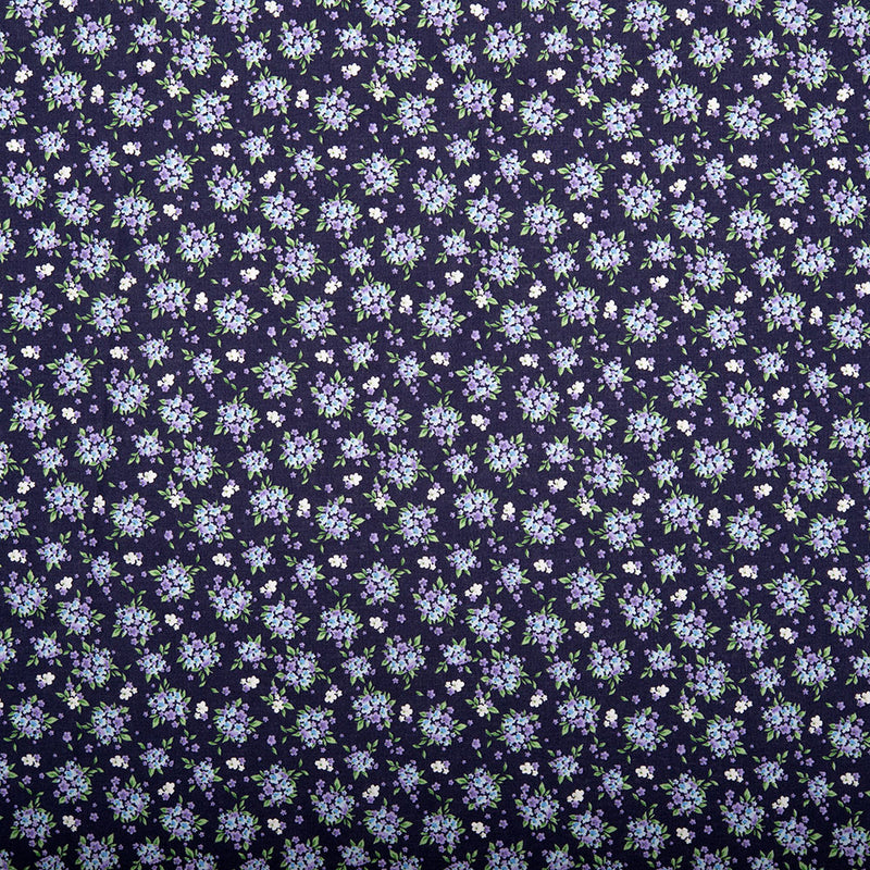 BLOOMFIELD CALICO'S Cotton Print - Bouquet - Purple