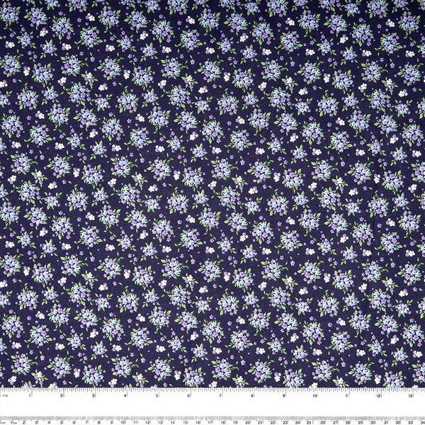 BLOOMFIELD CALICO'S Cotton Print - Bouquet - Purple