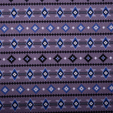 SPIRIT TRAIL - Coton imprimé - Rayure Navajo - Mauve
