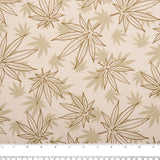 MARY JANE - Printed Cotton - Leafs - Beige