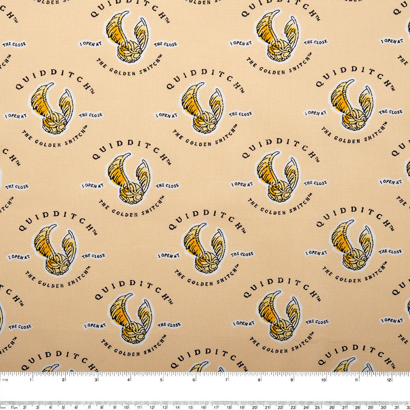Camelot - PRIVILÈGE - Licensed Cotton Print - Harry Potter Quidditch - Yellow