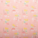 Camelot - PRIVILÈGE - Licensed Cotton Print - Tinker Bell - Forest - Pink